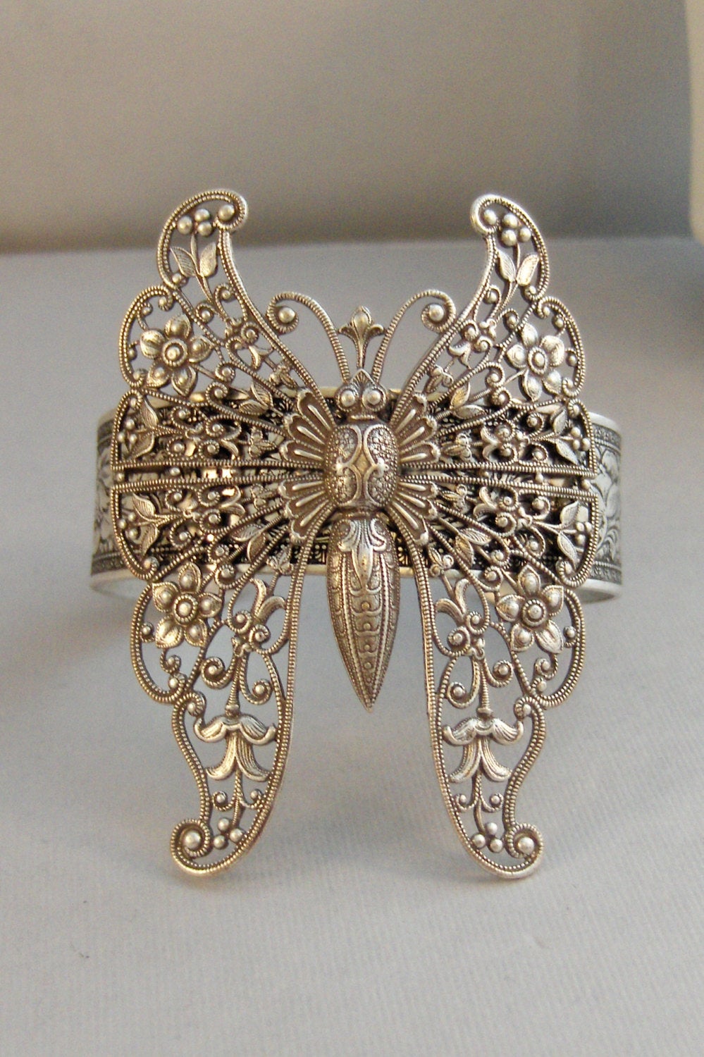 Madam Butterfly,Vintage Butterfly,Vintage Cuff,Butterfly,Butterfly Cuff,Butterfly Bracelet, Bracelet,Chunky Bracelet,Gypsy Bracelet,Boho