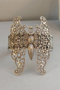 Madam Butterfly,Vintage Butterfly,Vintage Cuff,Butterfly,Butterfly Cuff,Butterfly Bracelet, Bracelet,Chunky Bracelet,Gypsy Bracelet,Boho