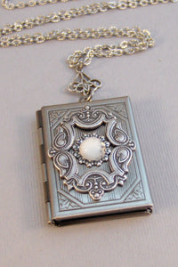 Gypsy Secrets,Locket,Antique Locket,Silver Locket,Moonstone,Goddess,Moonstone Necklace,Moonstone Locket,Moon,Moonstone Locket,Valleygirldesi