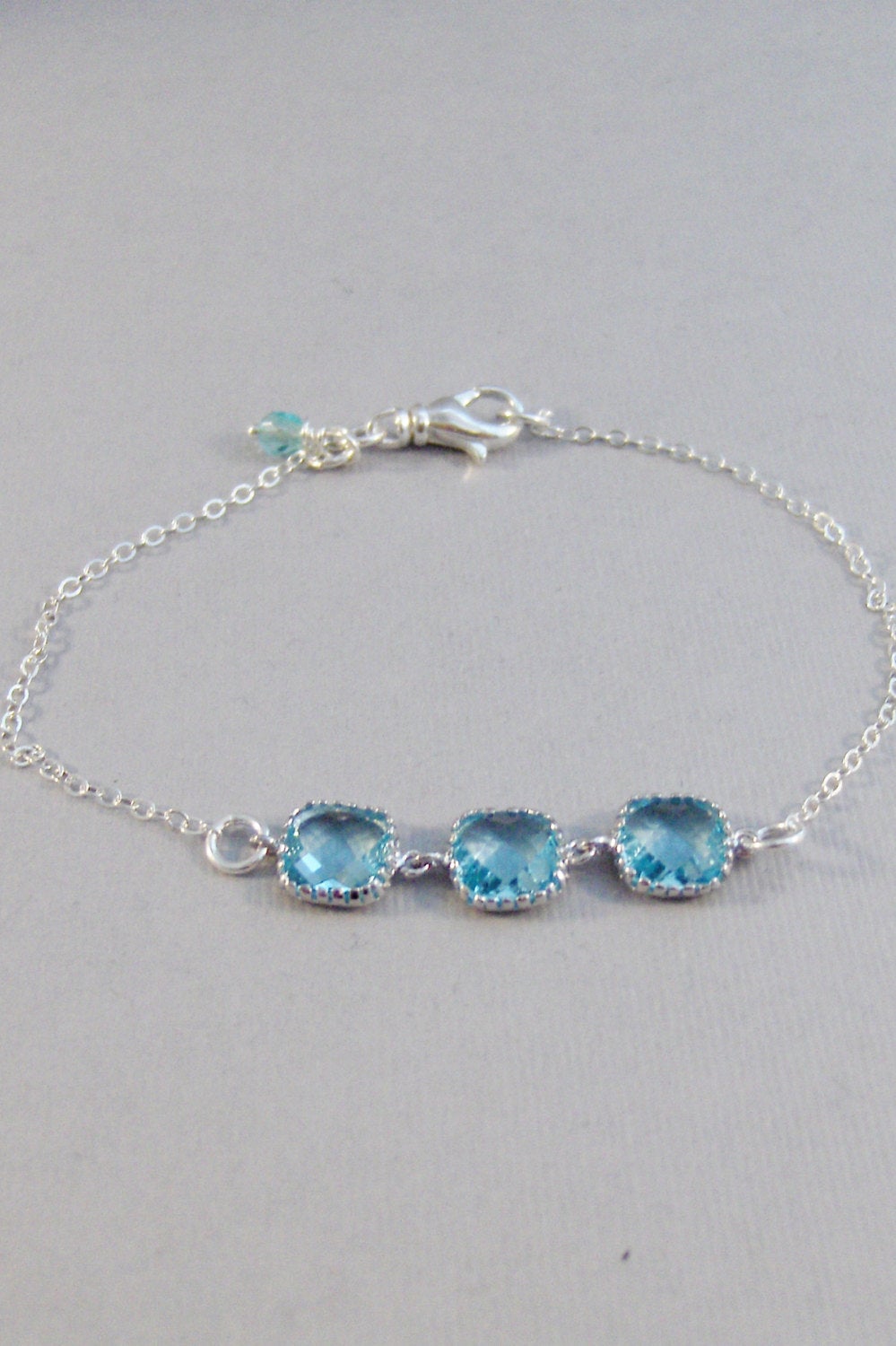 Aqua Breeze,Bracelet,Aqumarine Bracelet,Aquamarine Birthstone,Birthstone Bracelet,Bridesmaid Bracelet,Blue Bridesmaid,Silver Bracelet,Valley