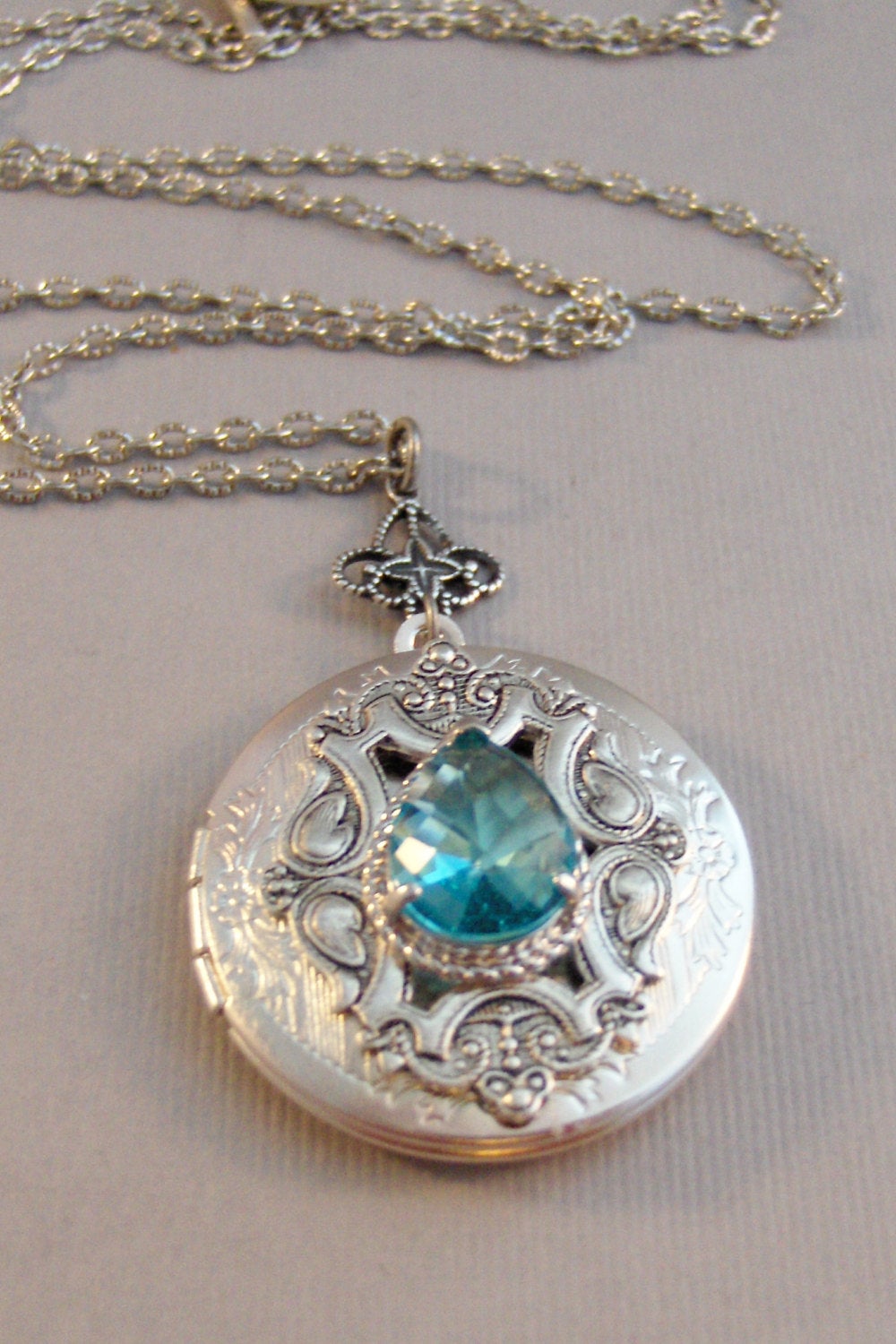 March Birthstone Necklace - Aquamarine – Gloria T. Element Jewelry